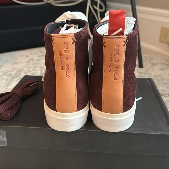 NWT Rag & Bone RB High Top Merlot 7 - Picture 3 of 6